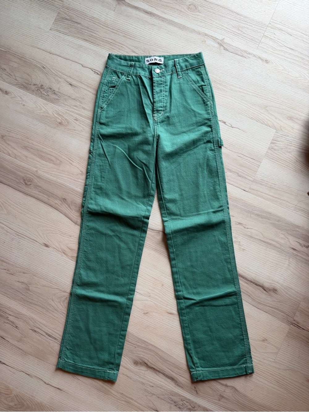 SONG Carpenter 90’s Green Boyfriend Jeans